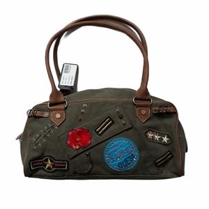 COPY Guess olive green canvas handbag NWT  ***THIS IS NOT AN AUTHENTIC GUESS BAG